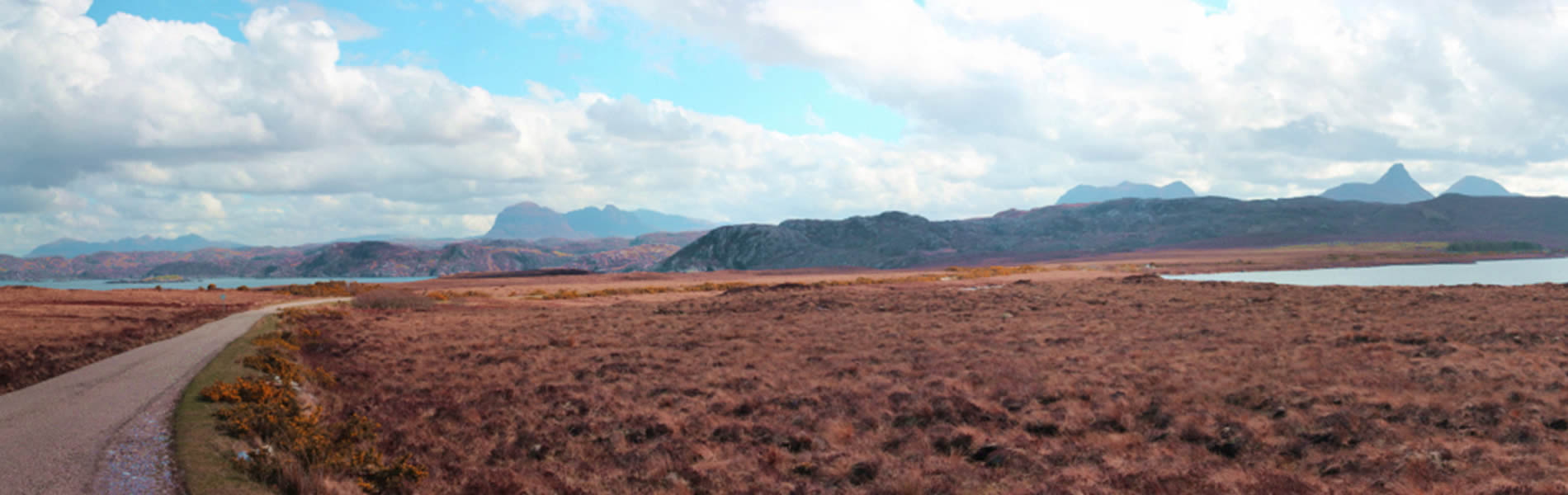 The road to Coigach, views to Suilven and Assynt